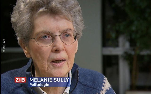 Melanie Sully, Politologin im ORF ZiB2 Nov 23